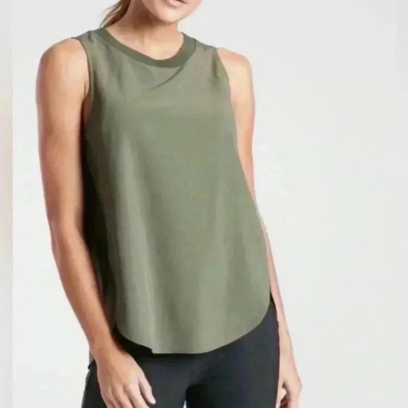 ATHLETA Zephyr Tank Top Laurel Olive Green | Size XXS - Picture 1 of 11